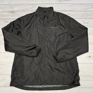Volvo Windbreaker Jacket Mens Large Black Official Merchandise Racing Car Logo